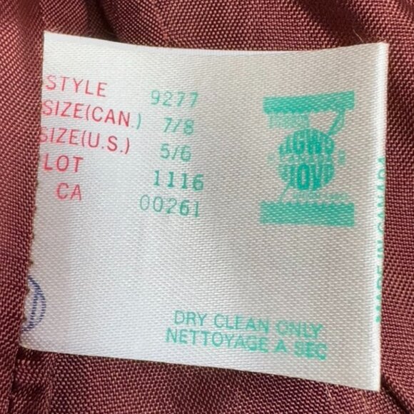 Vintage Rust Coloured Skirt Suit NWT - Picture 8 of 16